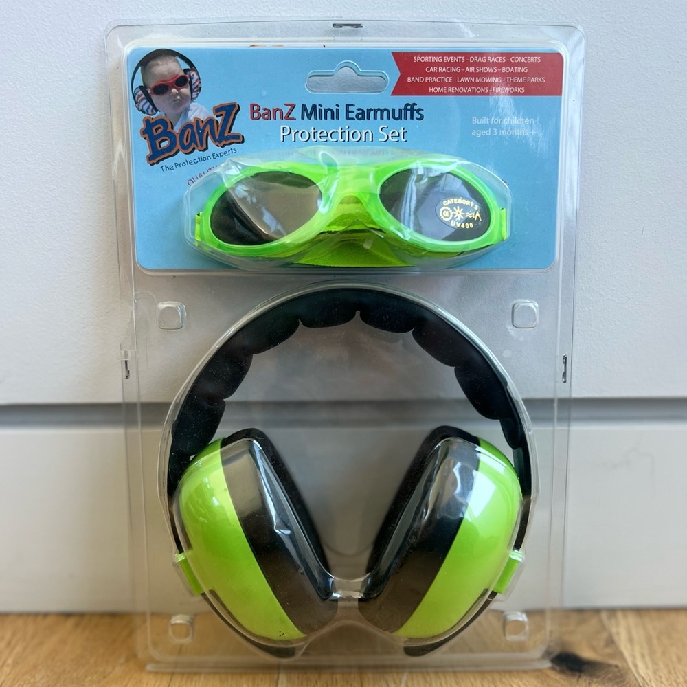 BabyBanz Earmuffs & Sunglasses Combo Set